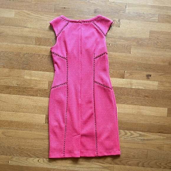 Adrianna Pappel Coral Cap Sleeve Sheath Dress Size 4 - Picture 7 of 10